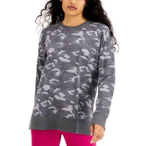 🔥NWT Ideology Womens Camo Print Sweatshirt Size M Comfort - Picture 1 of 2